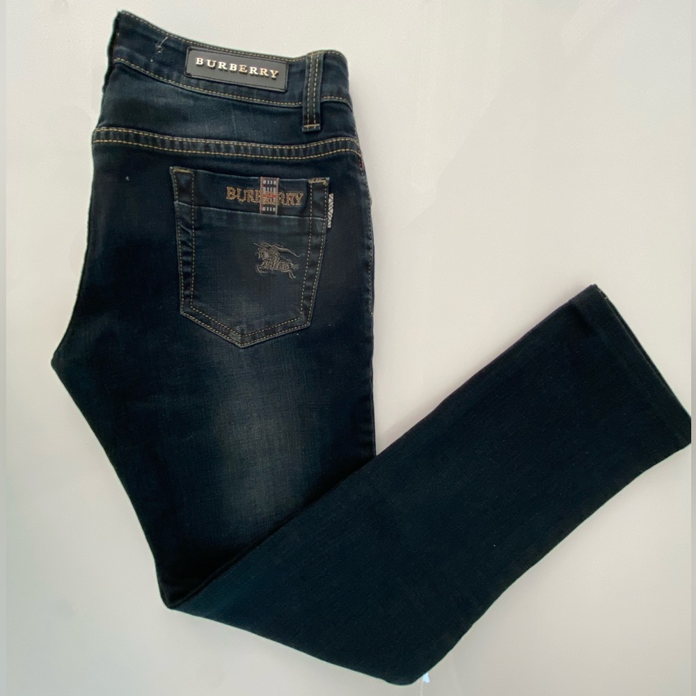 Burberry London Black Straight Leg Jeans